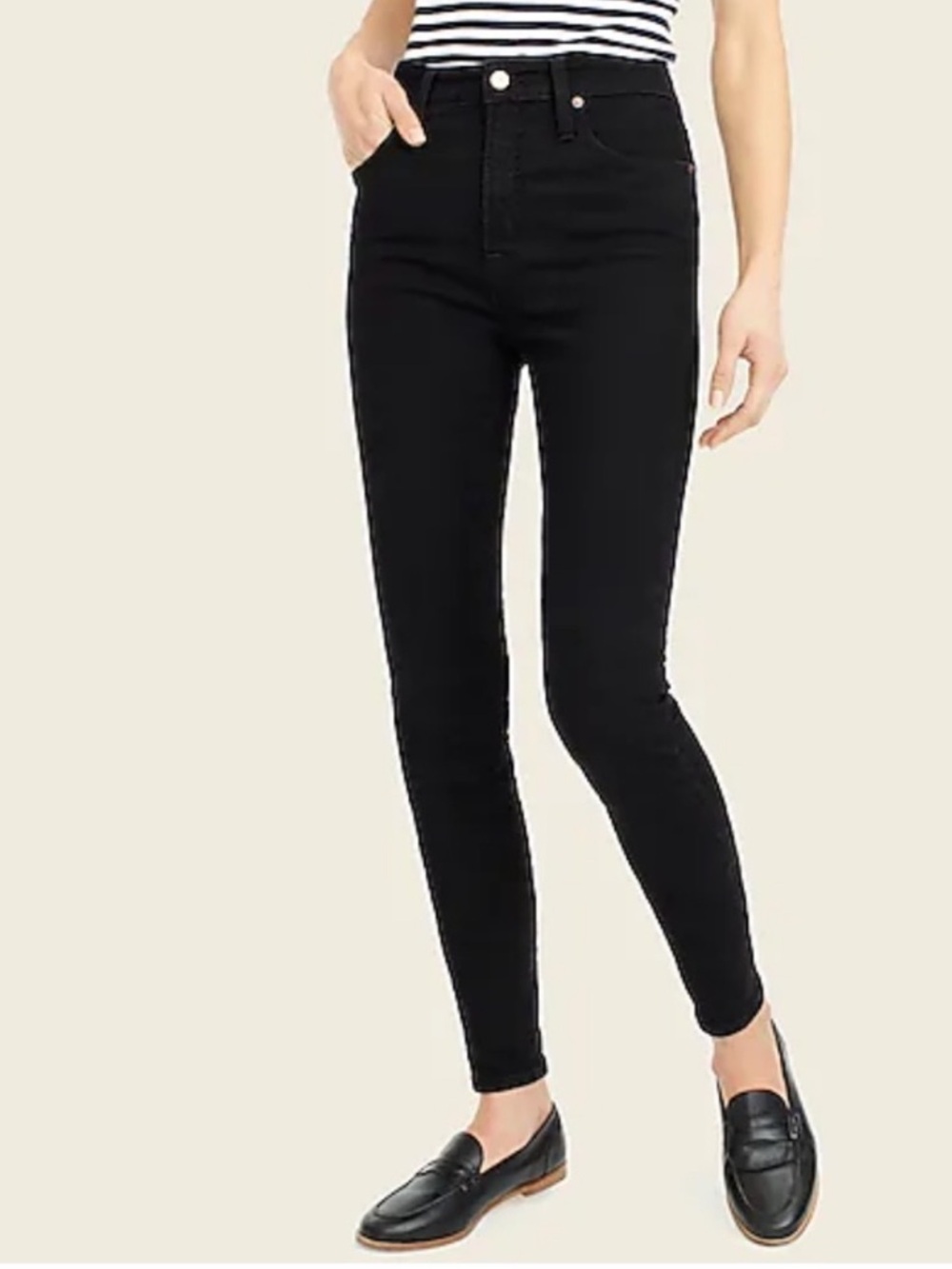 J.Crew Toothpick Jeans in Black